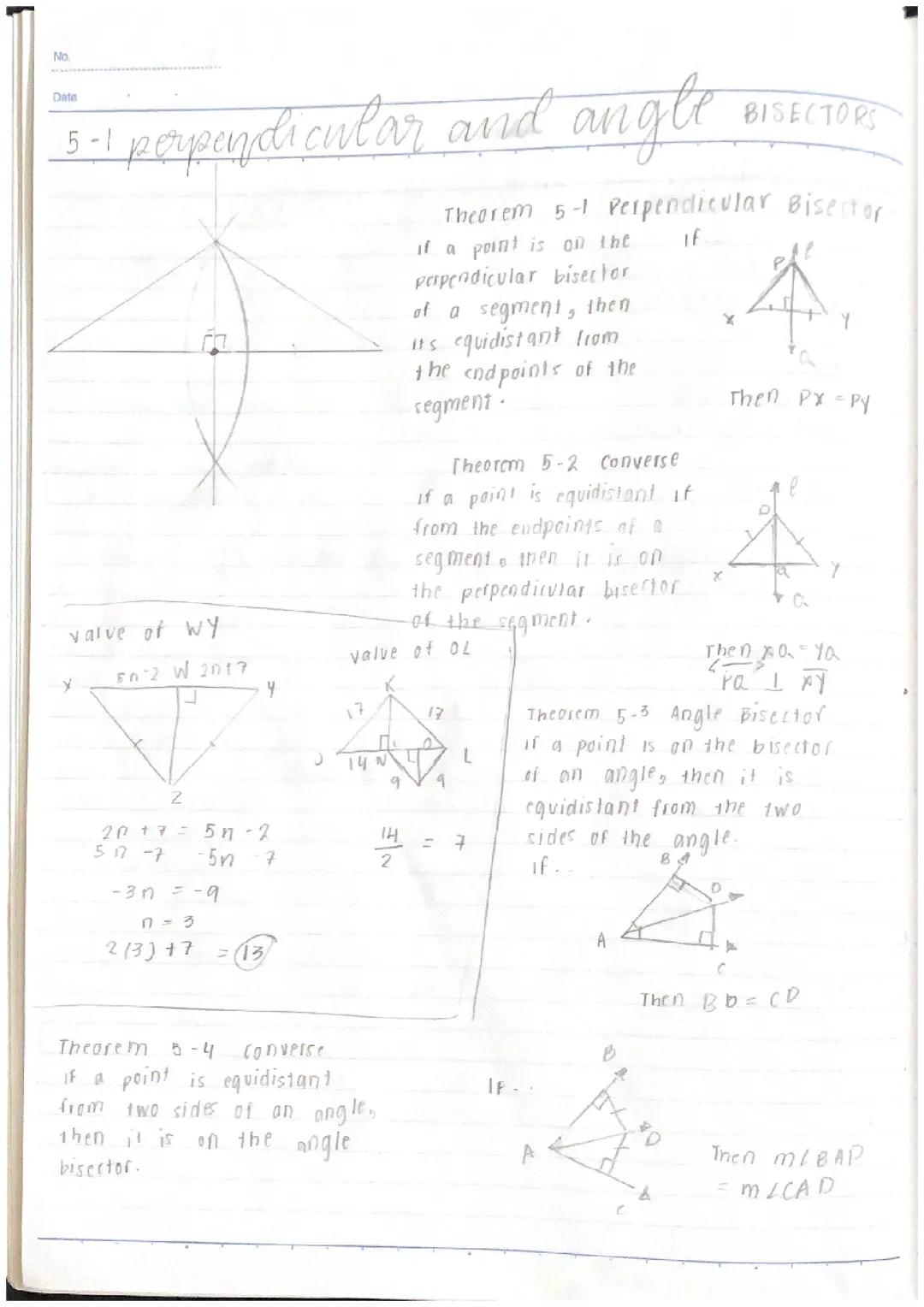 5:1-5 Triangle Theorems