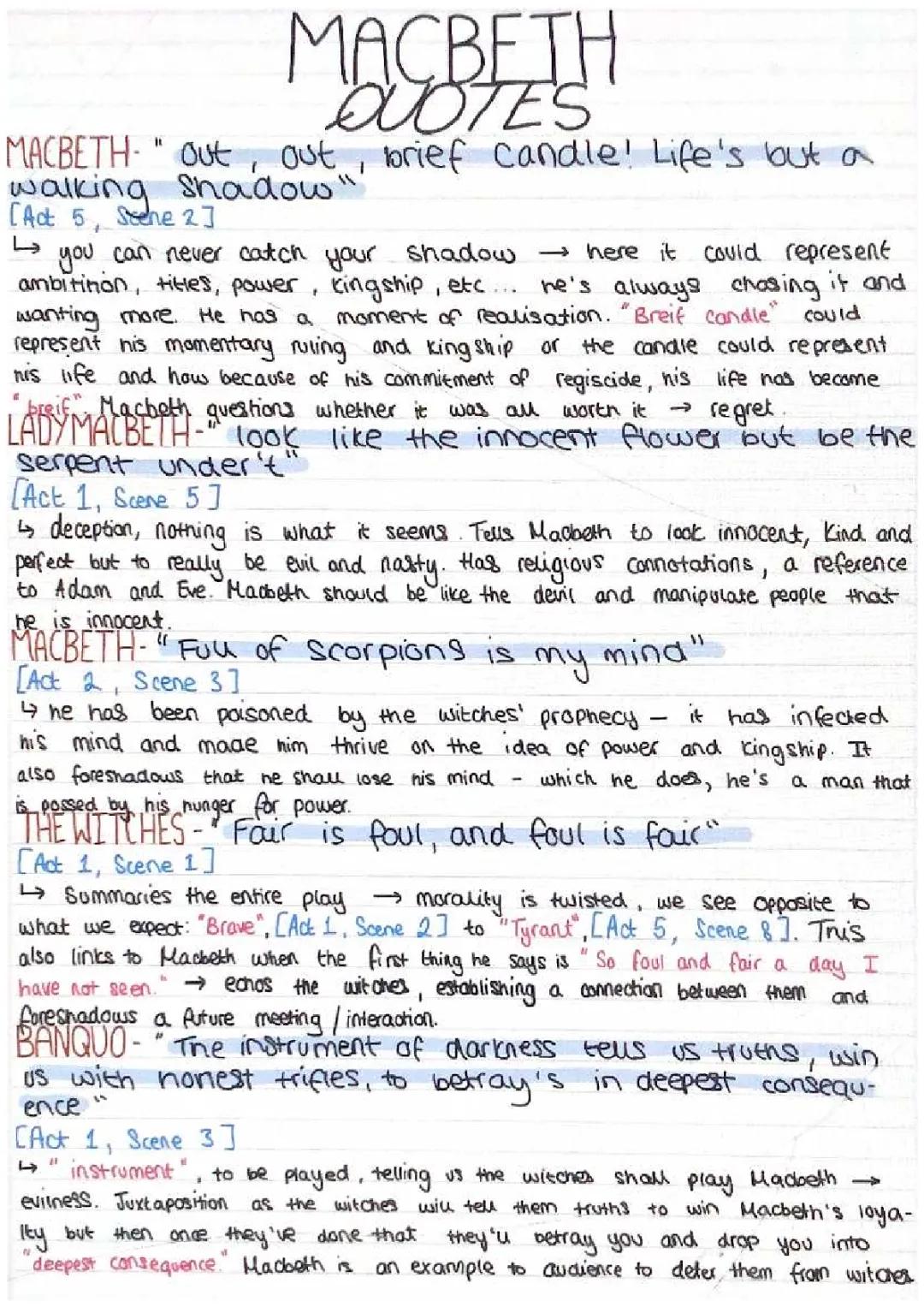 Top Macbeth Key Quotes & Analysis for GCSE Success!