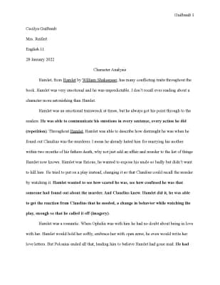 Know Character analysis of Romeo and Juliet  thumbnail