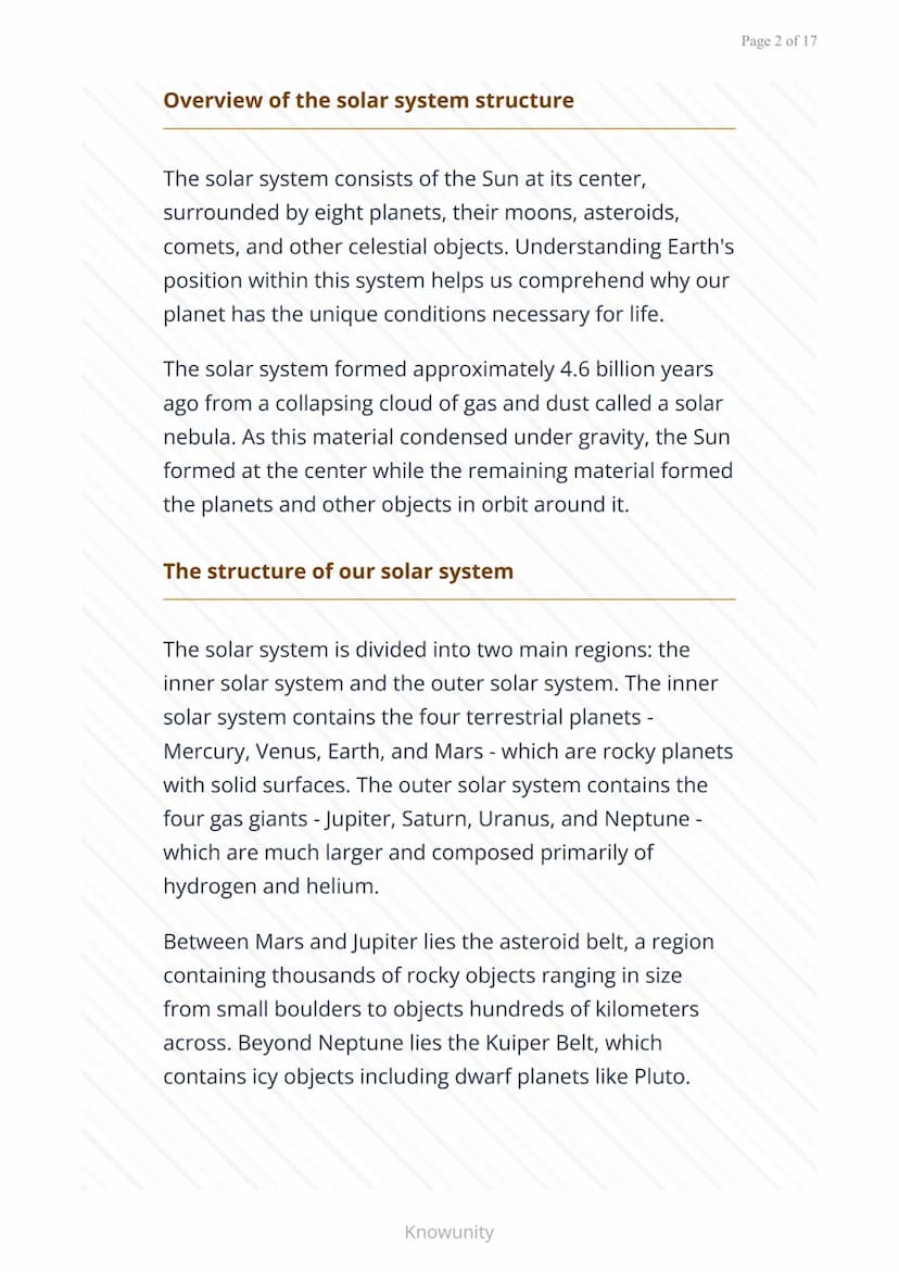Earth's Position in the Solar System: Understanding
Our Cosmic Address
Exploring Earth's location and movement
within our solar system
What 