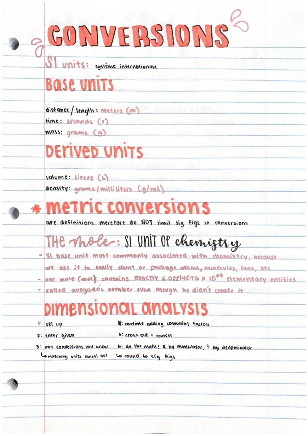 CONVERSIONS
IST units: système internationale.
Base units
a
distance/length: meters (m)
time: seconds (0)
mass: grams (9)
DERIVED UNITS
volu