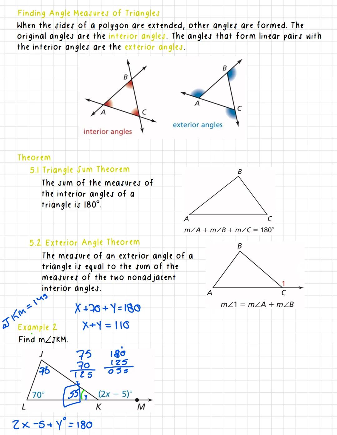 5.1 Angels of Triangles
Objective: Prove and use theorems about angles of triangles.
Classifying Triangles by Sides:
Scalene Triangle
Isosce