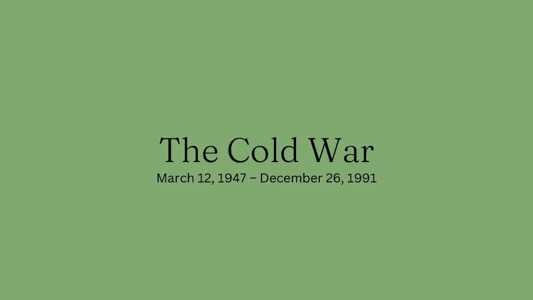 cold war