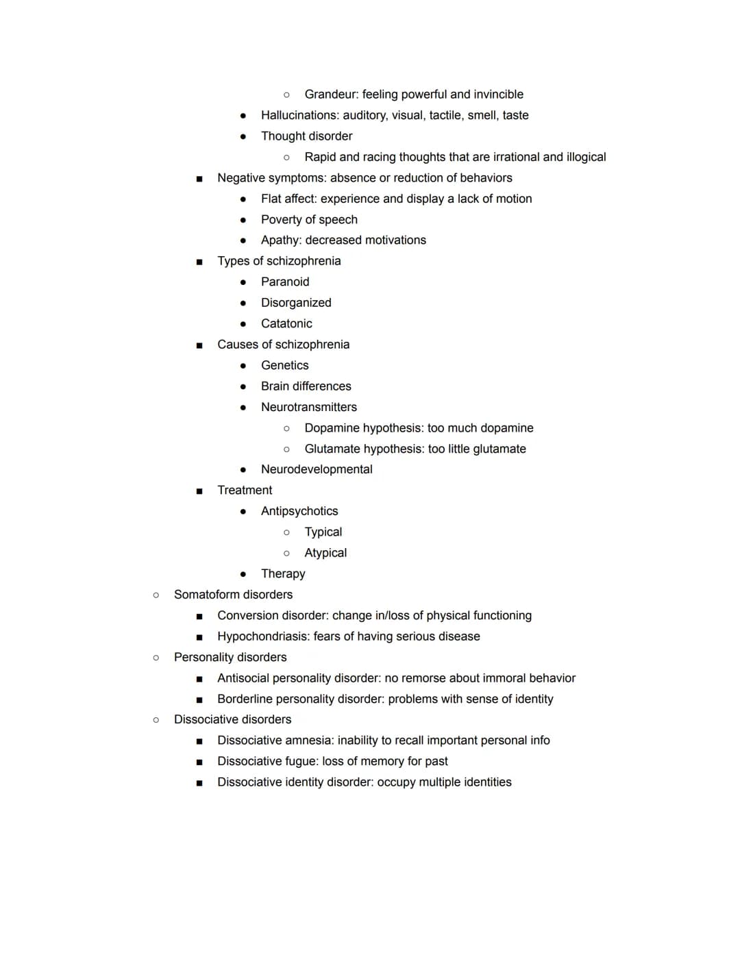 Psychology 1 Study Guide
Chapter 14: Psychological Disorders
O Abnormality: behavior that causes people to experience distress and prevent t