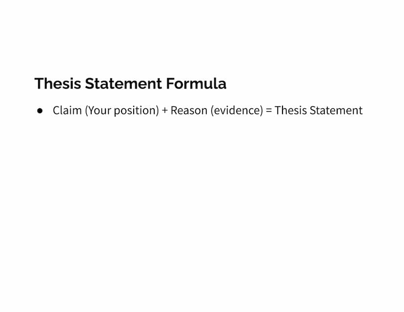 How to write a Thesis
Statement What is a thesis statement?
• A thesis statement summarizes your position on the topic of
your paper.
o Howe