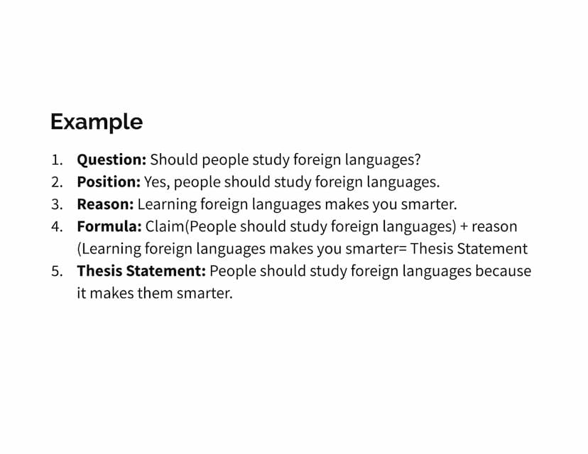 How to write a Thesis
Statement What is a thesis statement?
• A thesis statement summarizes your position on the topic of
your paper.
o Howe