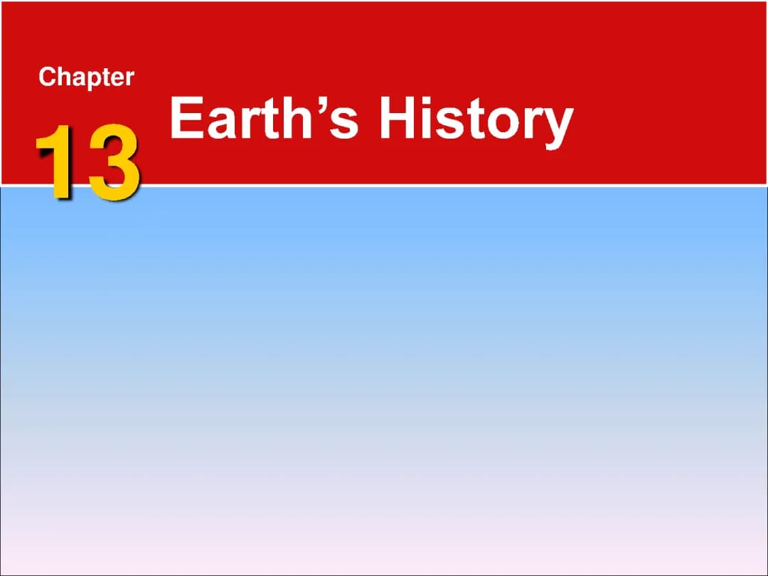 Earth's History