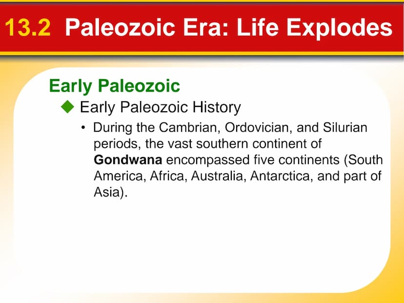 Chapter
13
Earth's History 13.1 Precambrian Time: Vast and Puzzling
Precambrian History
The Precambrian encompasses immense
geological time,