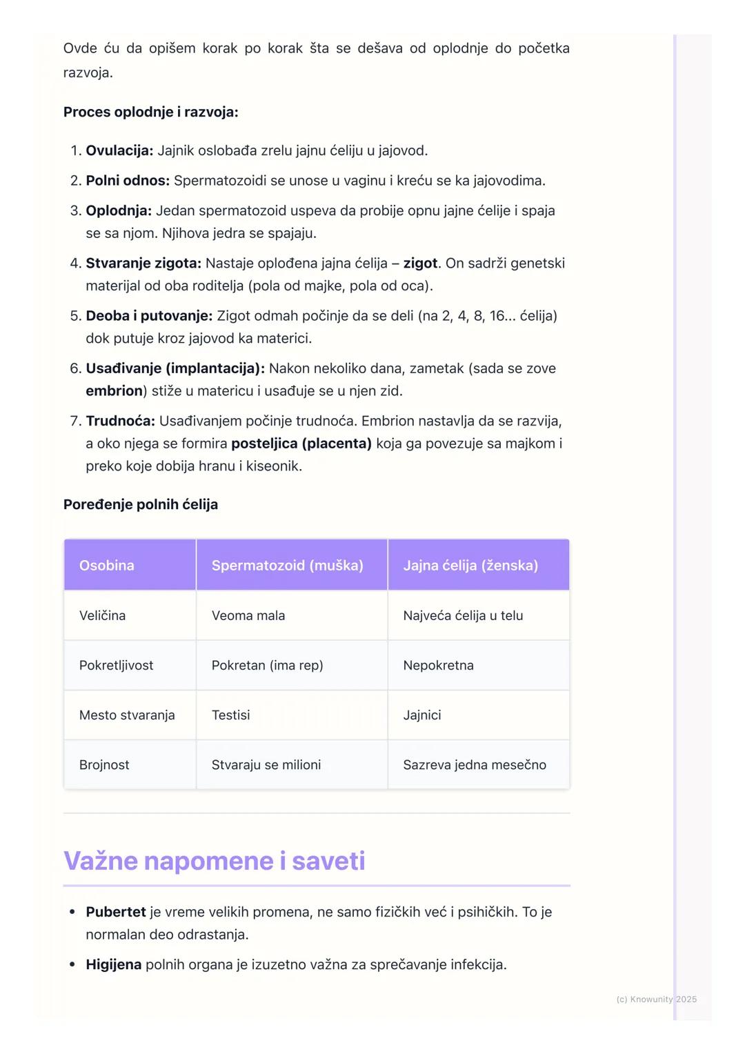 # Sistem za razmnožavanje

## Uvod u sistem za razmnožavanje

Razmnožavanje je osnovna odlika svih živih bića. To je proces stvaranja novih

