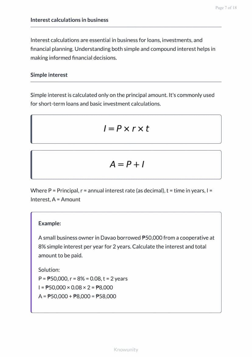 Fundamental Concepts of Business Mathematics: Word Problems
Master business word problems with practical Philippine
examples
What You'll Lea