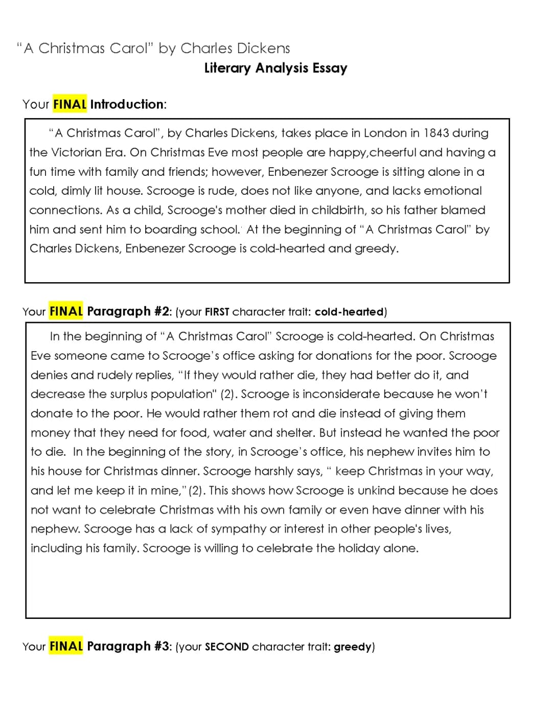 A Christmas Carol by Charles Dickens: Summary, Characters, and Themes