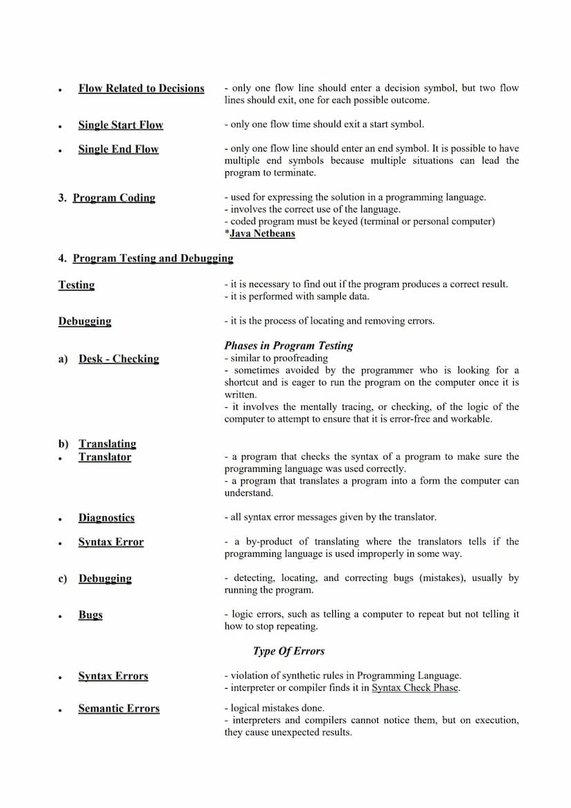 Computer Programming
Computer Program
Examples:
1. Operating System Software
Examples:
PROGRAMMING PROCESS AND DESIGN
- Microsoft Windows
ma