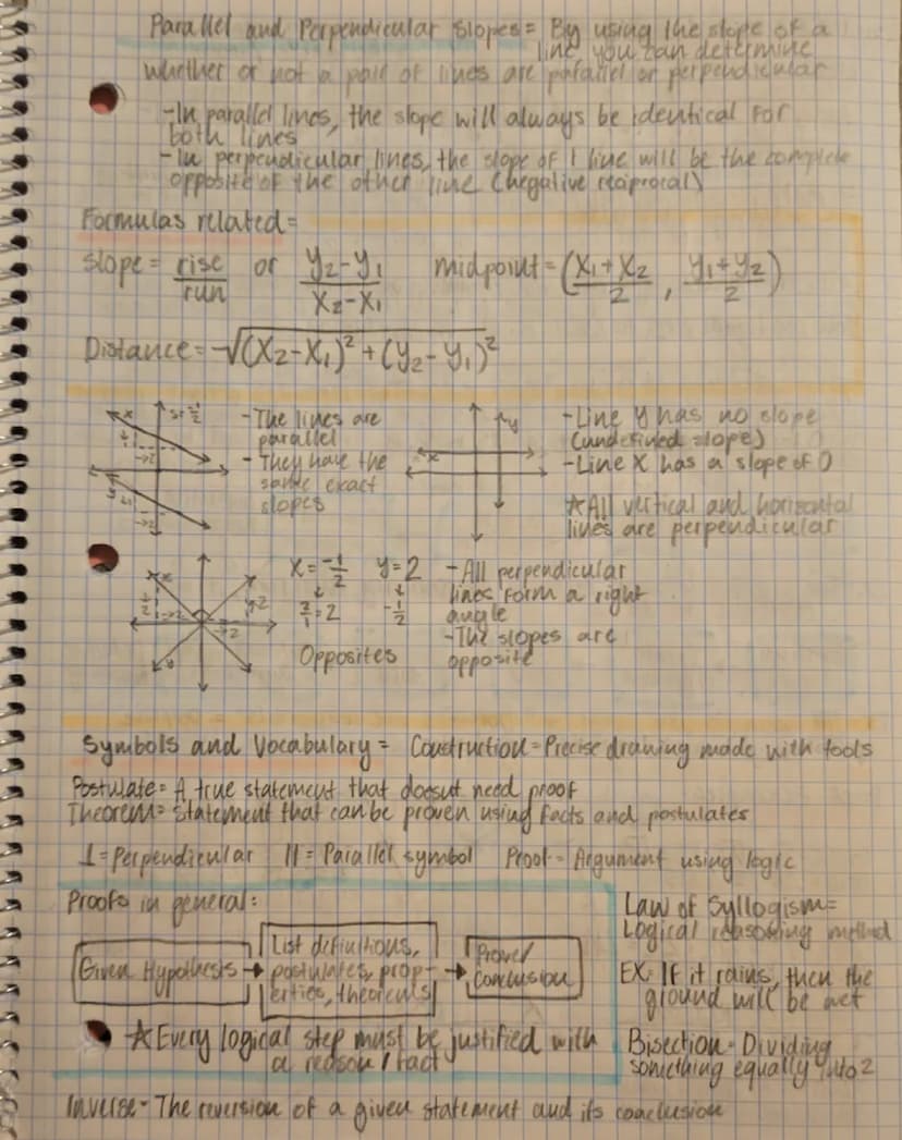 --- OCR Start ---
Unit | Review = Lines and Angles
Intersecting Lines = When 2 lines cross at a single point
-Intersecting lines are the opp