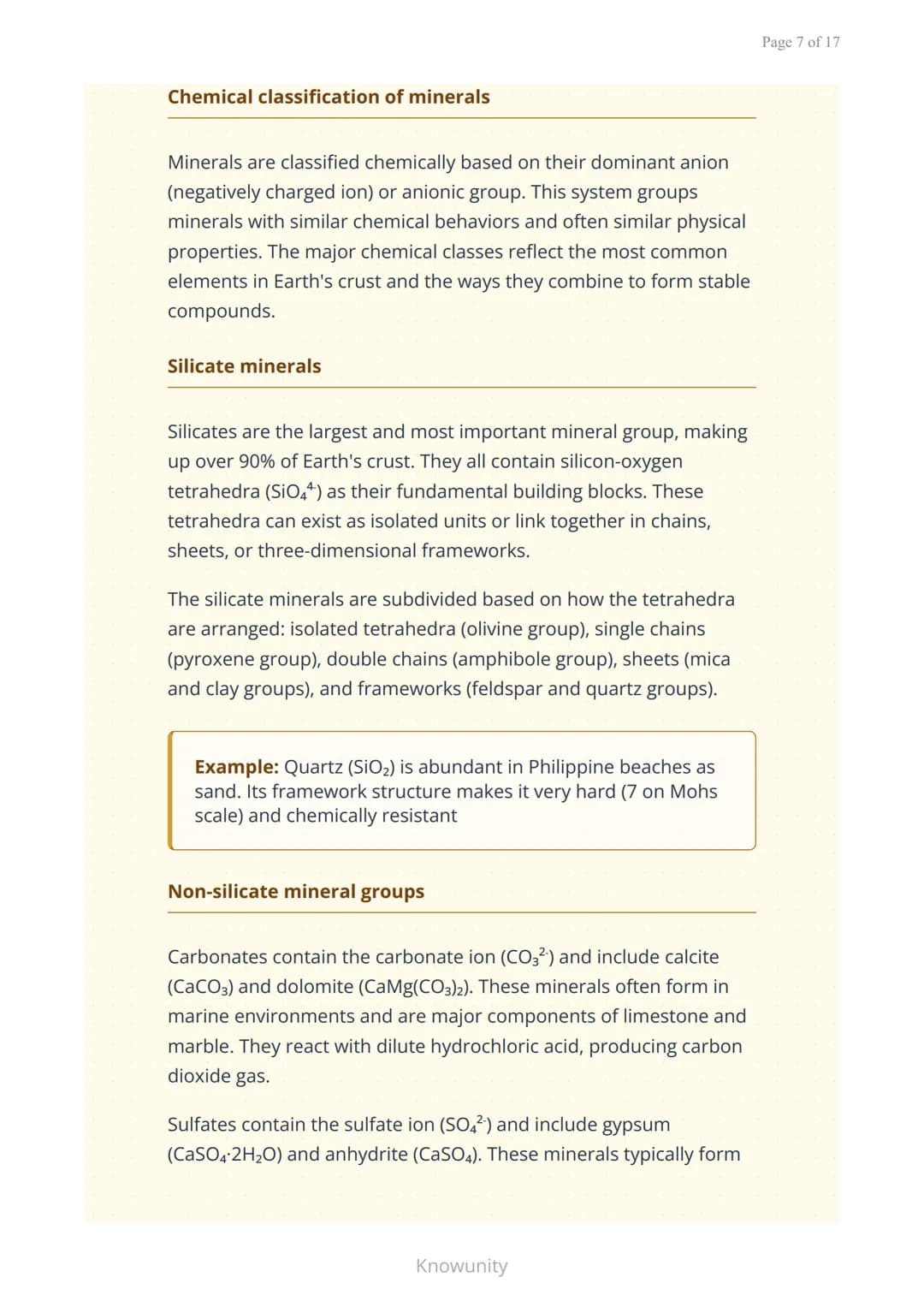 Minerals and Rocks: Properties and Classification of Minerals
Understanding mineral properties and
classification systems
What you will lear