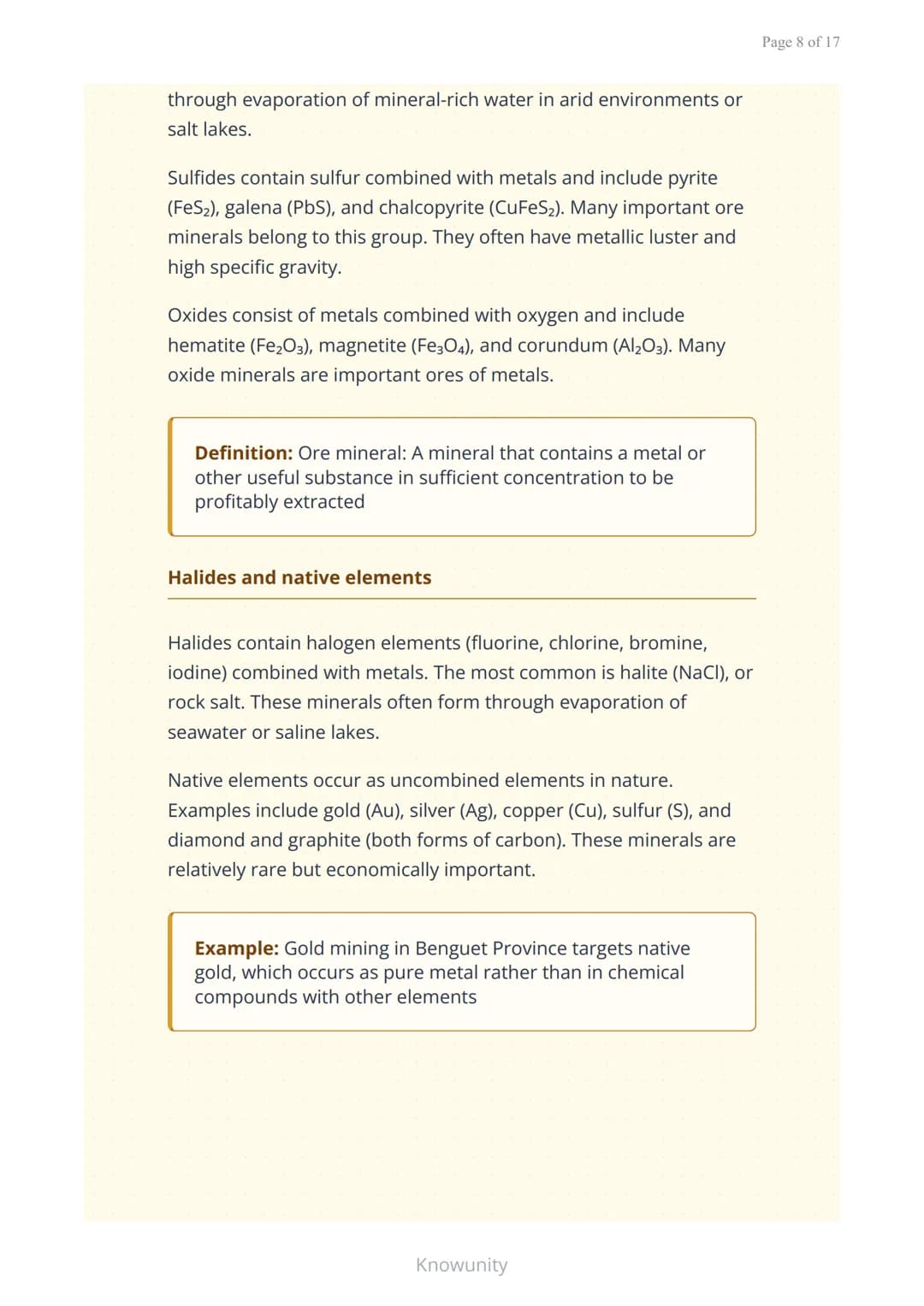 Minerals and Rocks: Properties and Classification of Minerals
Understanding mineral properties and
classification systems
What you will lear