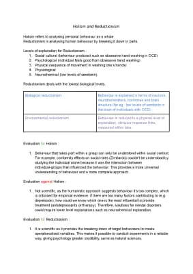 Know holism and reductionism - issues and debates  thumbnail