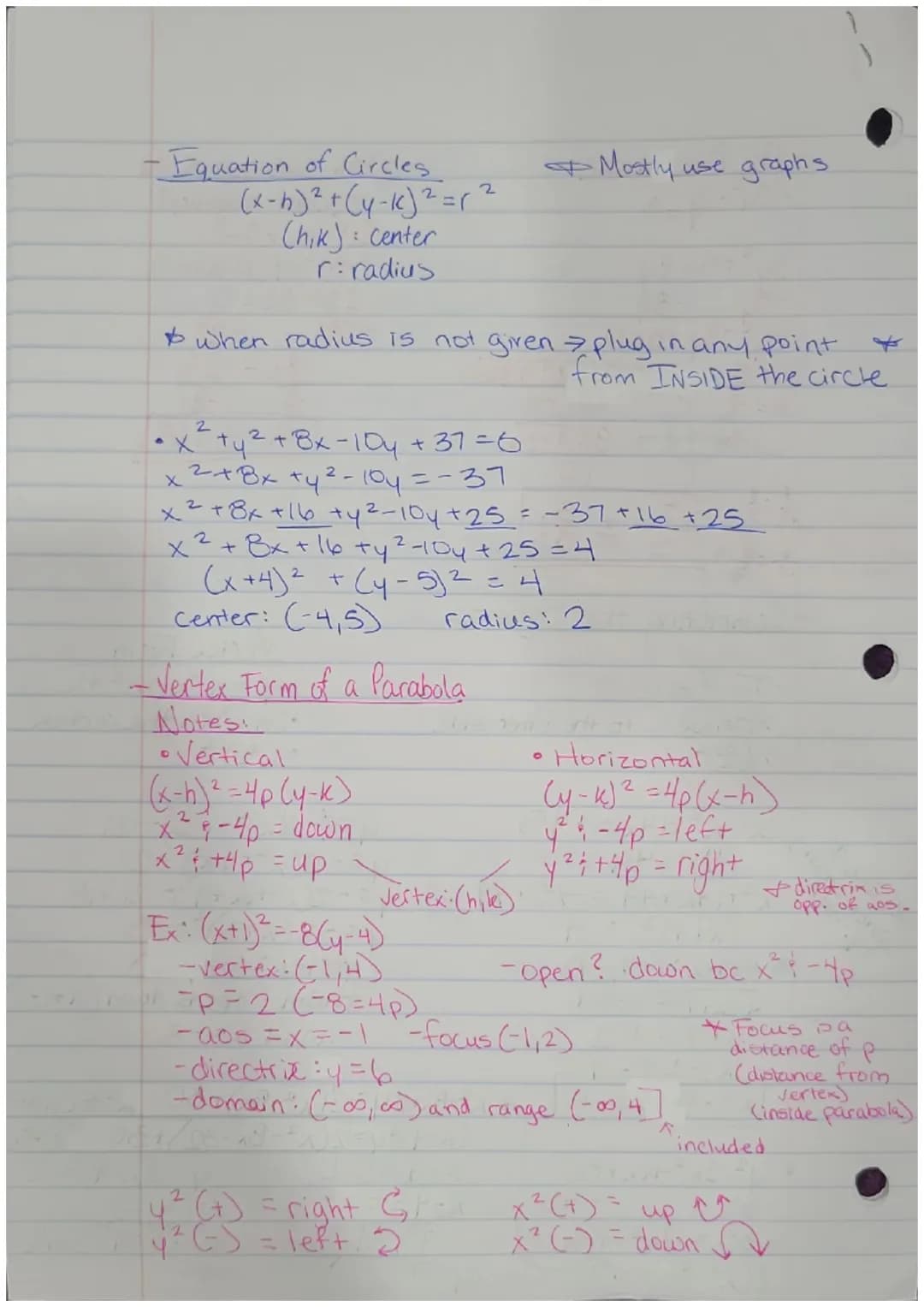 Quadratic Function Exam Review
- Quadratic Equation
Rules:
up =
*Vertex
• Must be set = 0
*
Parabola
facing down.
=max&
= min.
* Cannot divi