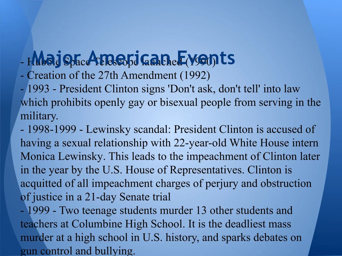 Top 10 Events from the 1990s That Changed America: A Fun Guide to History