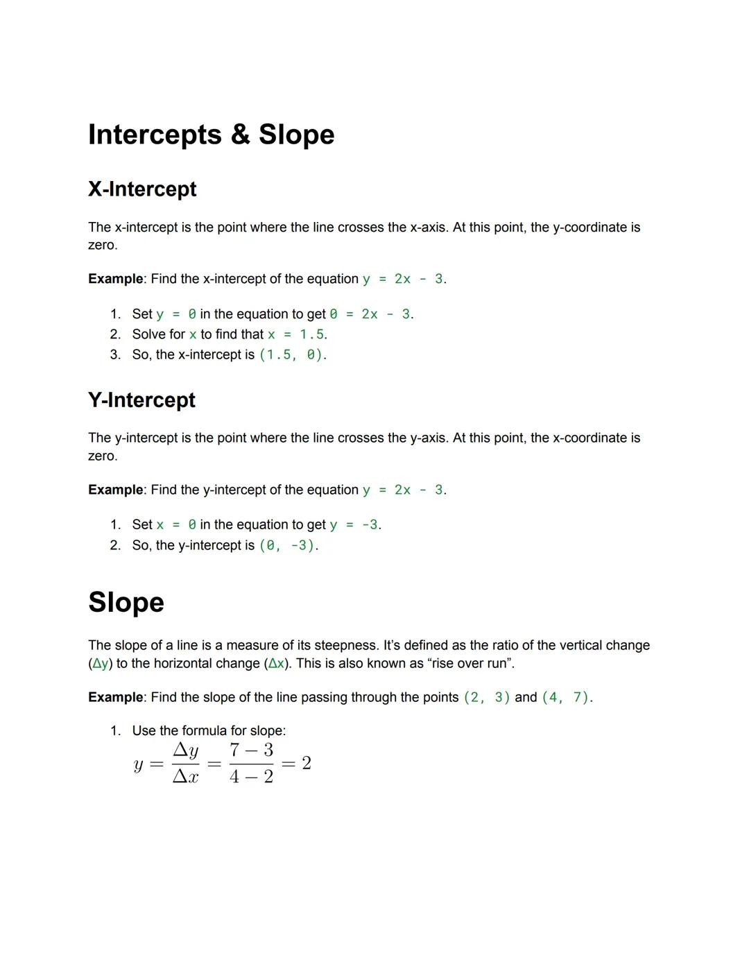 Understanding Slope-Intercept Form and Direct Variation in Linear Equations