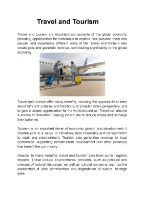 Know Travel and tourism thumbnail