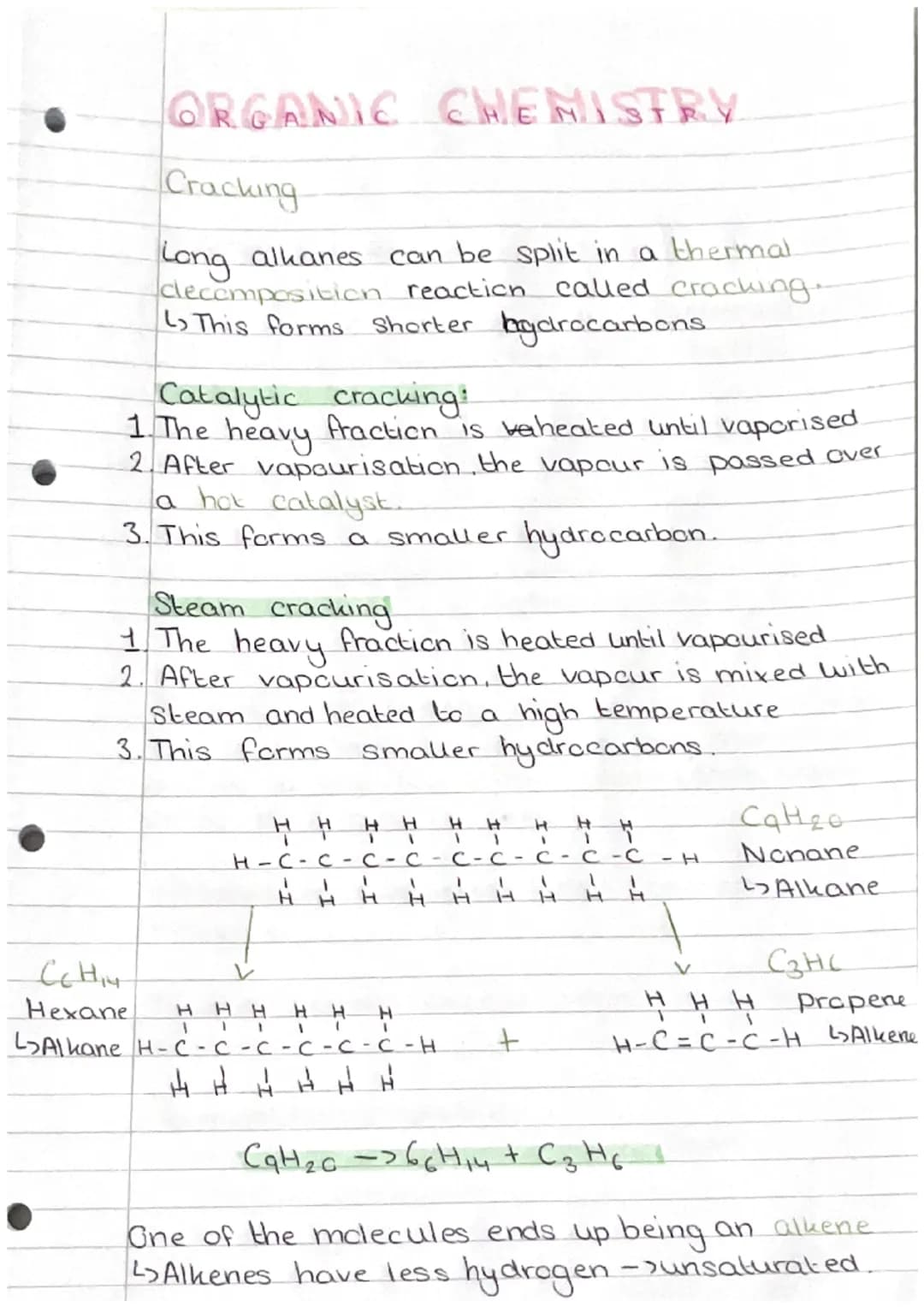 ORGANIC CHEMISTRY
Alkanes and their properties.
Crude oil is a fossil fuel formed mostly from dead
Sea creatures. It is the source of many f