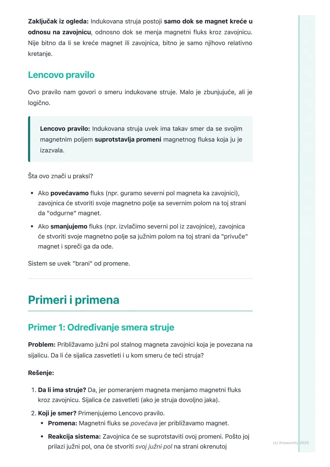 # Elektromagnetna indukcija
(osnovni pojmovi)

Uvod u elektromagnetnu indukciju

Ovo je u suštini obrnuto od onoga što smo učili o magnetnom