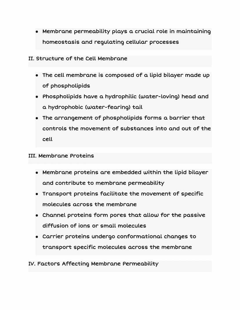 2.5
MEMBRANE PERMEABILITY
Protein
channel
AAAAAA
Cell membrane
B B B B B B B B
Extracellular space
Carrier
proteins
Intracellular space
AP B