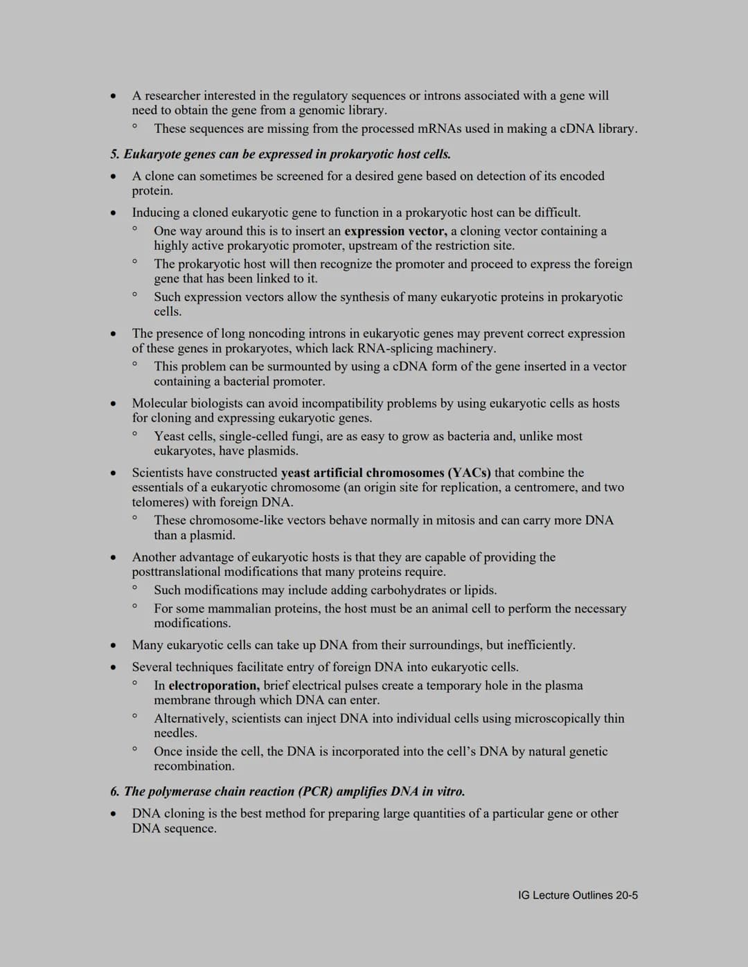 Lecture Outline
Overview
●
●
●
●
One of the great achievements of modern science has been the sequencing of the human
genome, which was larg
