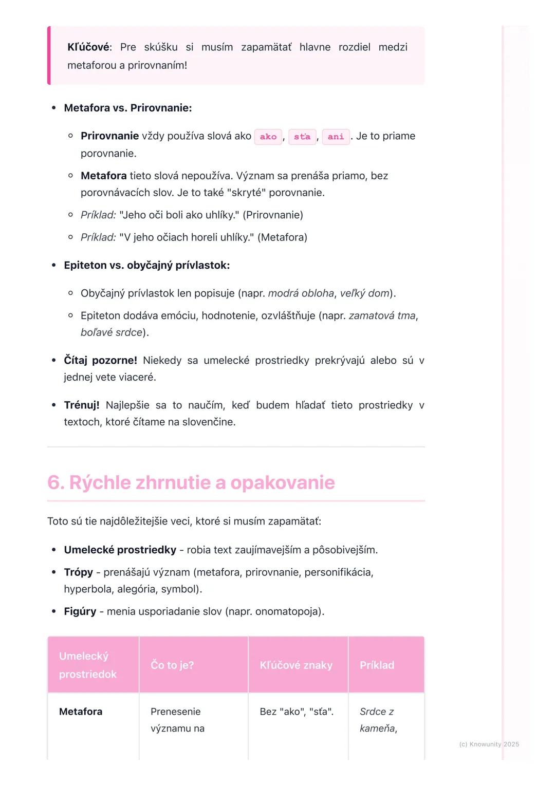 # Umelecké prostriedky

1. Úvod do umeleckých prostriedkov

Umelecké prostriedky sú ako špeciálne nástroje, ktoré spisovatelia a básnici
pou