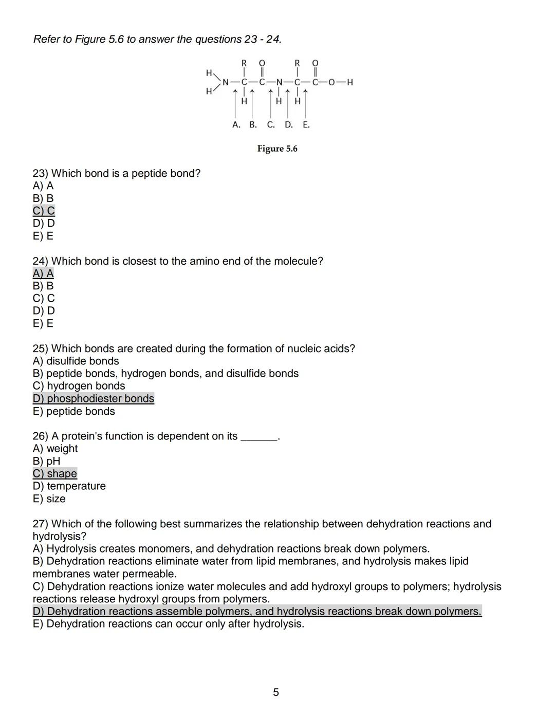 Exam 1 - Summer 2018
Biology 150 - General Biology I
150 Points Total
Use your scantron sheet for questions #1-50.
Multiple Choice - 2 point