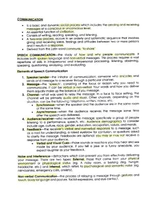 Know Speech Communication Elements, Context, Types, Level of Speech, and the Models of the Process Communication  thumbnail