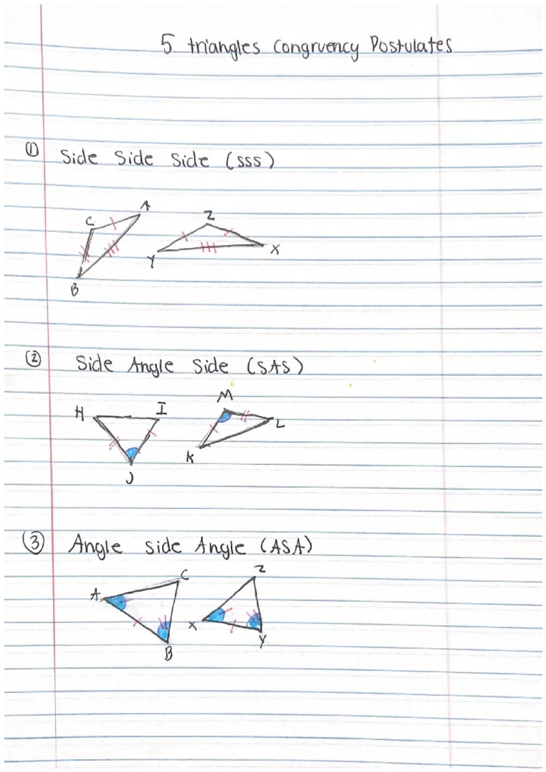 3.08 Triangle Congruence included angle
The angle formed by two sides.
ex) which angle is the Included angle for
Sides AB and BC
A. Angle c
