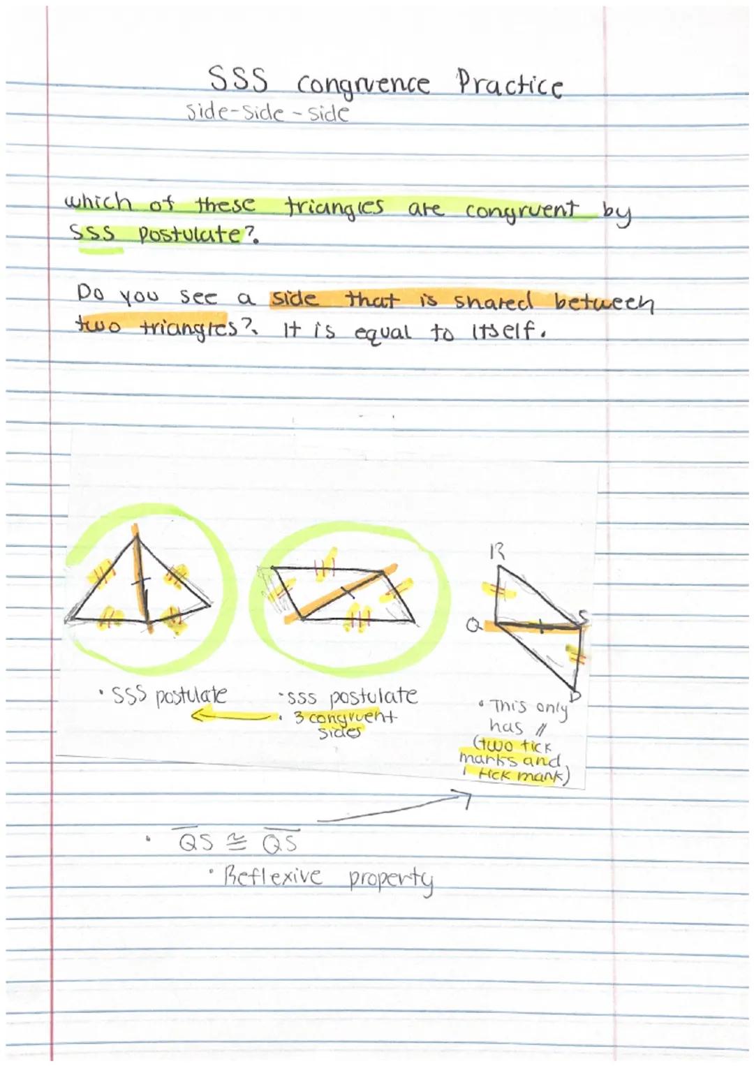 3.08 Triangle Congruence included angle
The angle formed by two sides.
ex) which angle is the Included angle for
Sides AB and BC
A. Angle c
