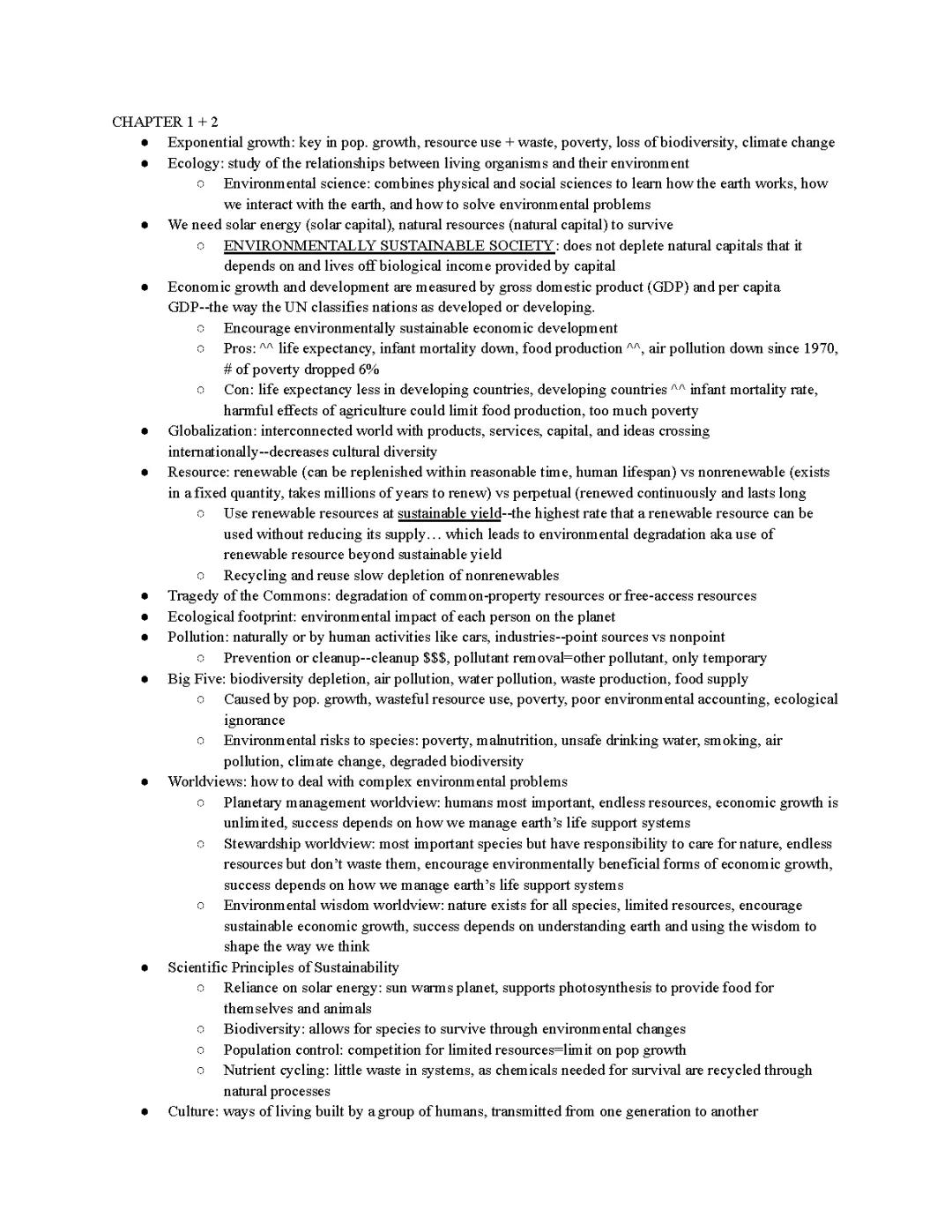 Comprehensive APES Study Notes: Sustainability, Biomes, and Evolution Exam Prep