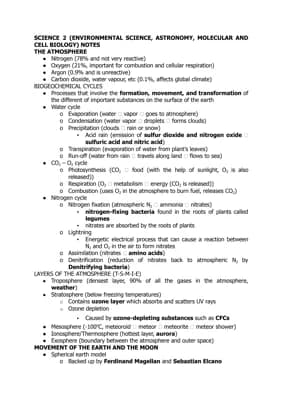 Know ENVIRONMENTAL SCIENCE, ASTRONOMY, MOLECULAR AND CELL BIOLOGY NOTES thumbnail
