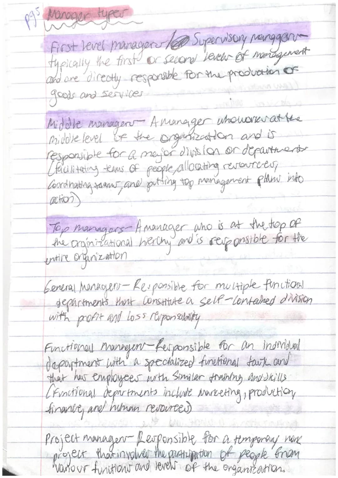 Pg1
Principles
OF
lanagement
Notes pg2
The four key management activities Or four of
Step process in management is?
Panning, organizing, lea