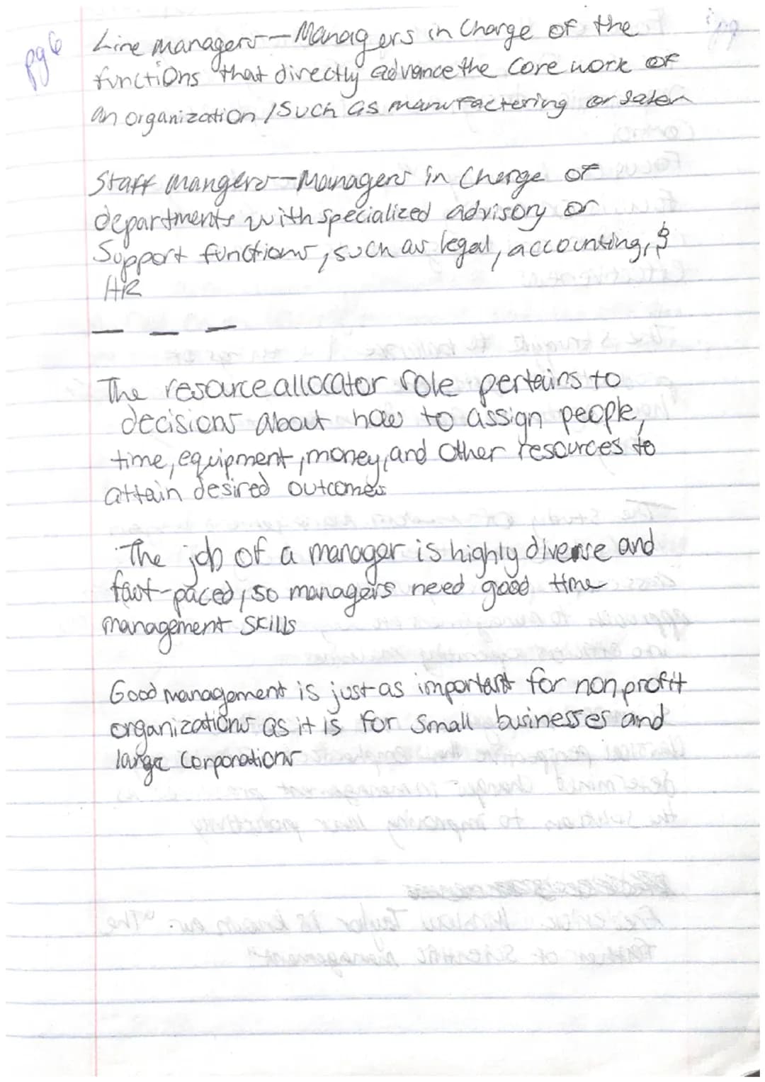 Pg1
Principles
OF
lanagement
Notes pg2
The four key management activities Or four of
Step process in management is?
Panning, organizing, lea