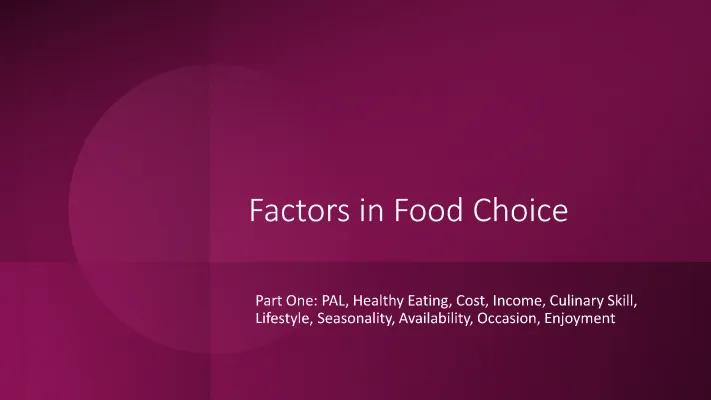 Know Lifestyle Factors Affecting Food Choice thumbnail