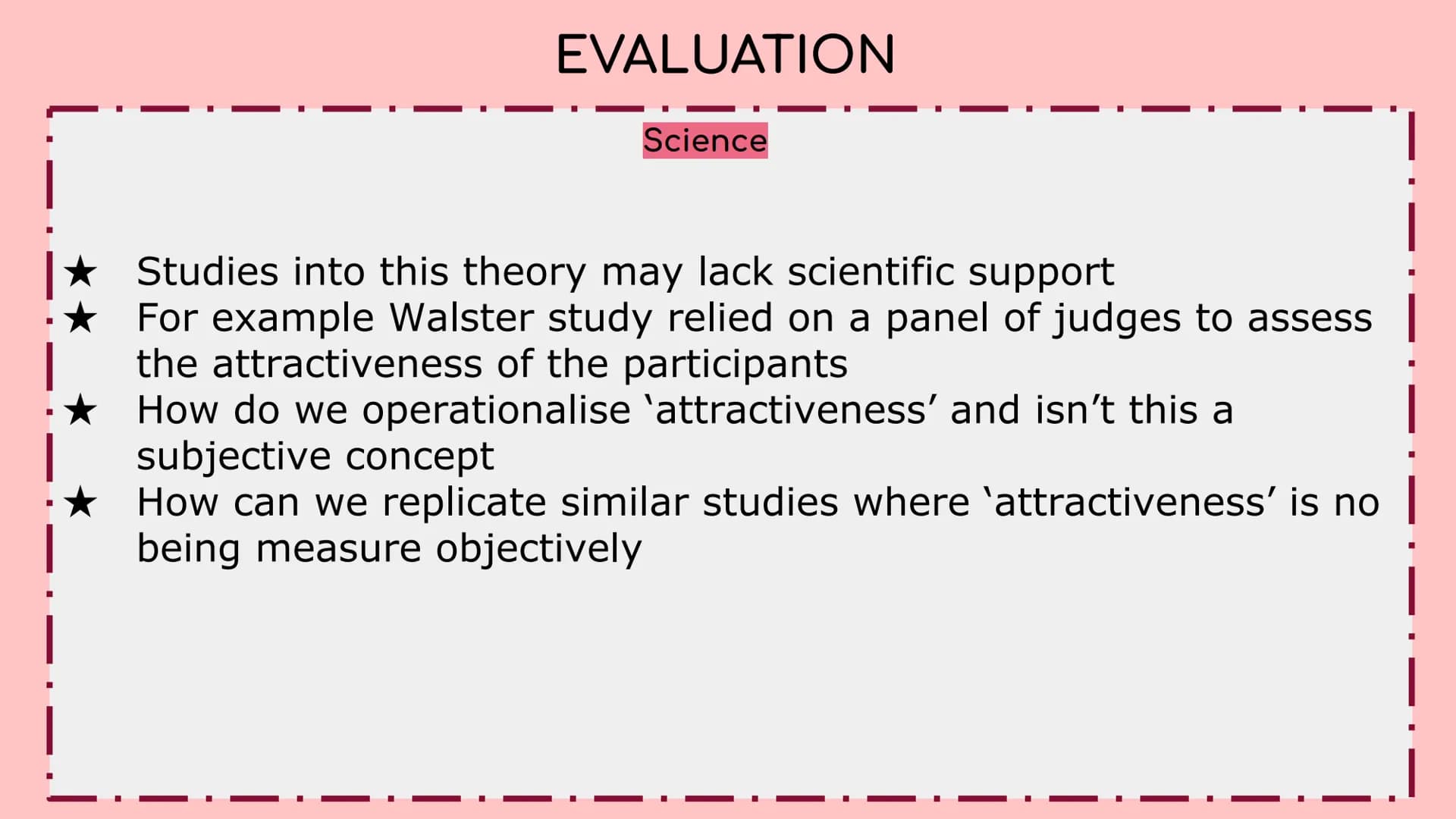 
<p>The matching hypothesis is a theory which argues that relationships are formed between two people who are equal or very similar in terms