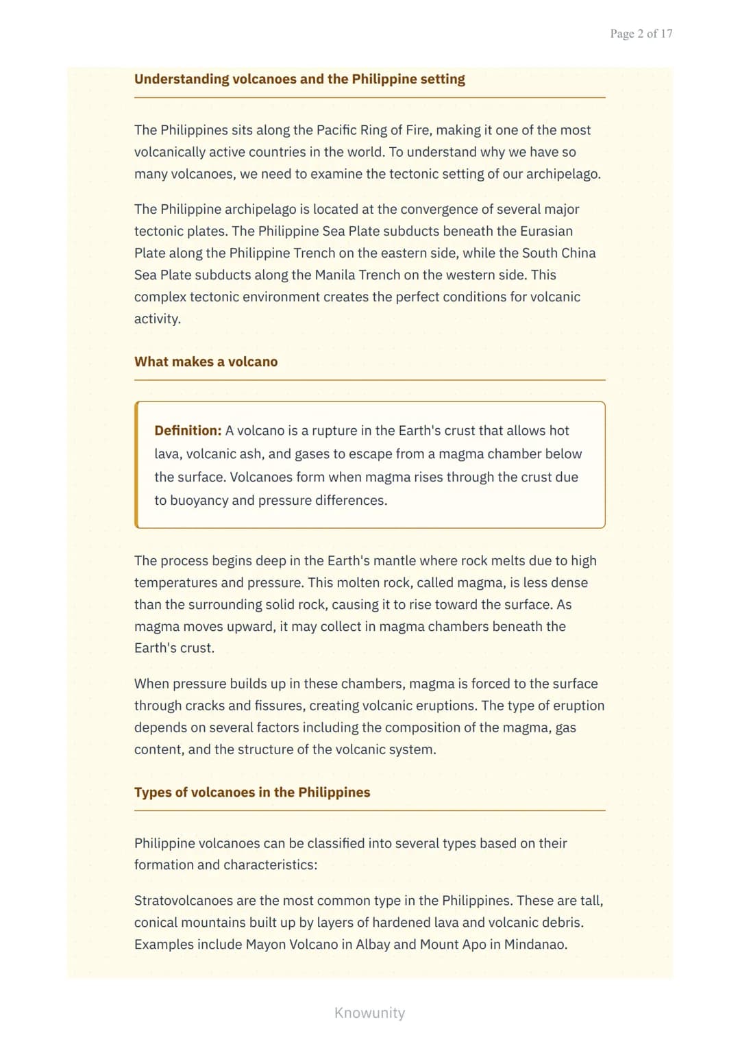 Philippine Volcanoes and Volcanic Hazards: A Comprehensive Study
Understanding volcanic processes and hazards through
Philippine examples
Wh