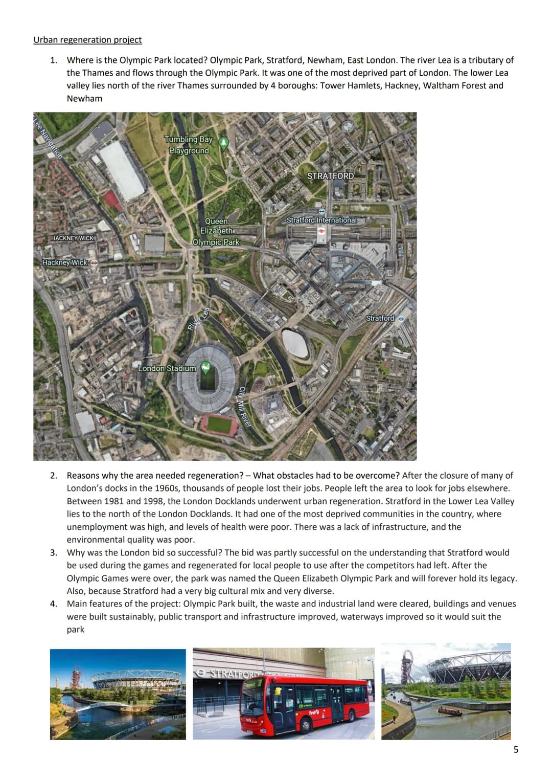 Revision for Urban Issues and Challenges - London
Cities in the UK
1. How is the UK's population distributed? The UK's population is unevenl