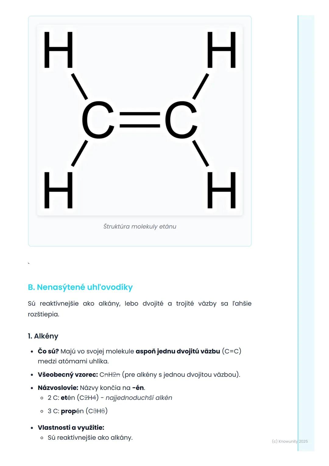 # Uhlovodíky

1. Prehl'ad uhlovodíkov

Uhlovodíky sú úplne základné organické zlúčeniny. Sú to zlúčeniny, ktoré
obsahujú iba atómy uhlíka (C