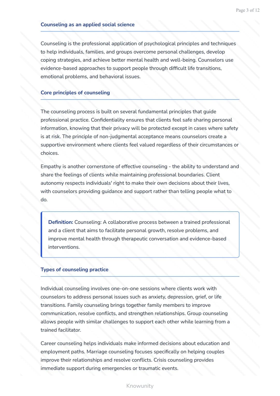 Introduction to Applied Social Sciences: Counseling, Social Work &
Communication
Understanding the three key disciplines and their applicati