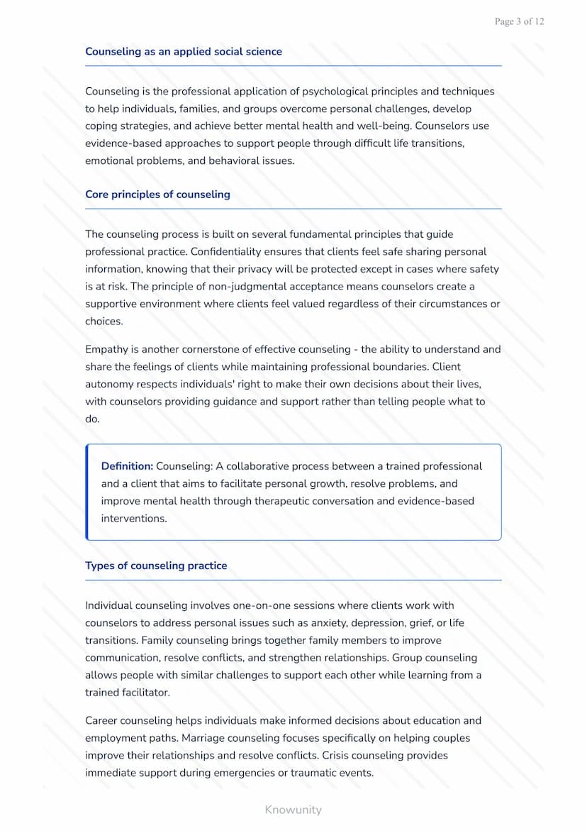 Introduction to Applied Social Sciences: Counseling, Social Work &
Communication
Understanding the three key disciplines and their applicati
