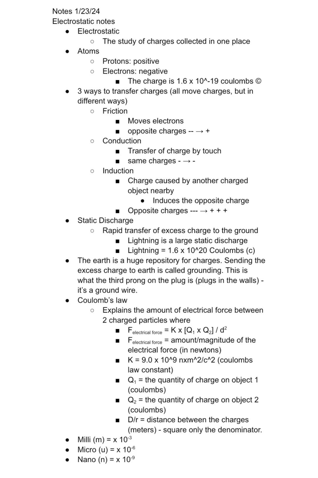 Understanding Electrostatic Charge and Electricity Basics