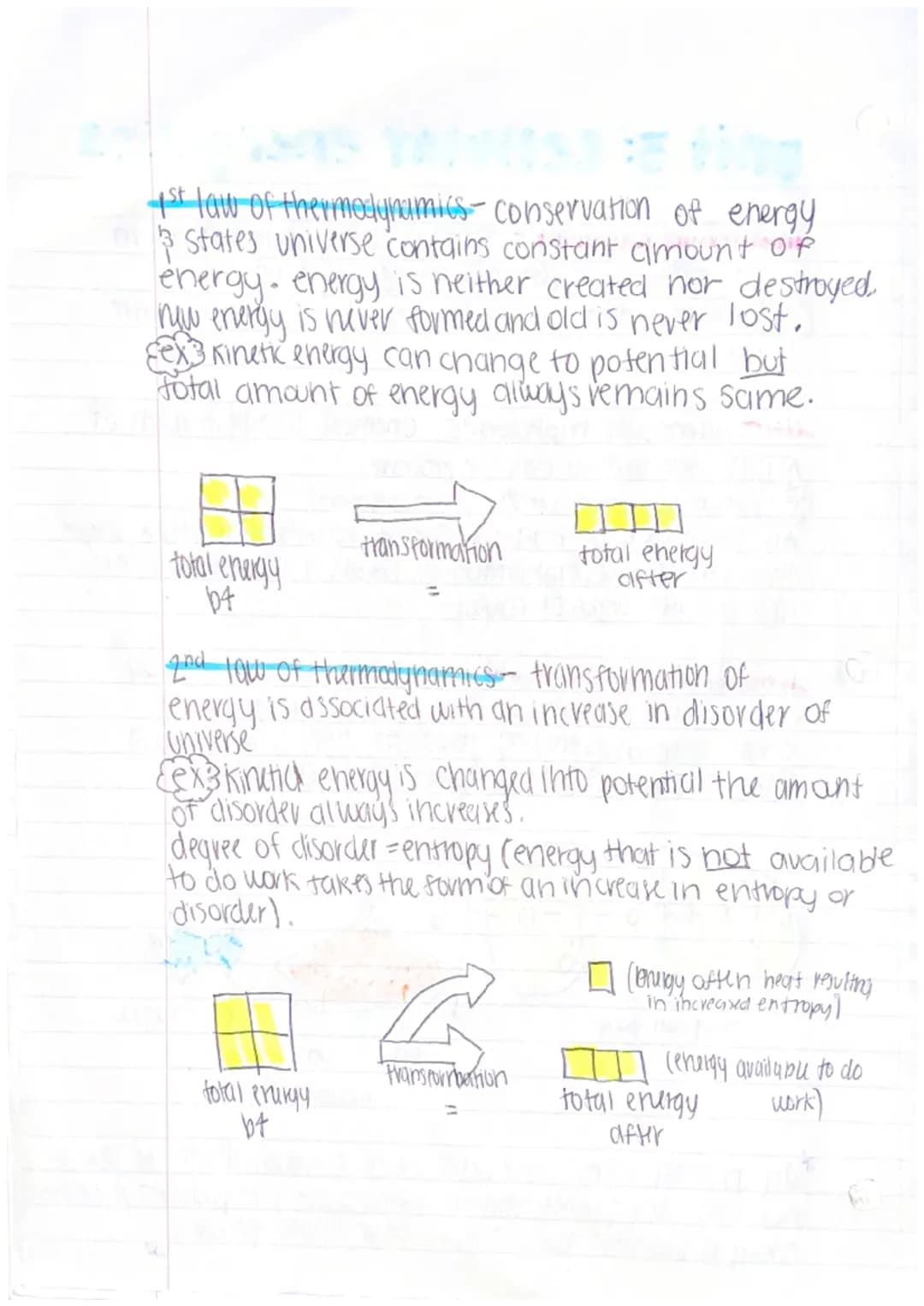 unit 3: cellular energetics
metabolic pathway - series of chemical reactions in
which molecules are broken down or built up
ex reaction that