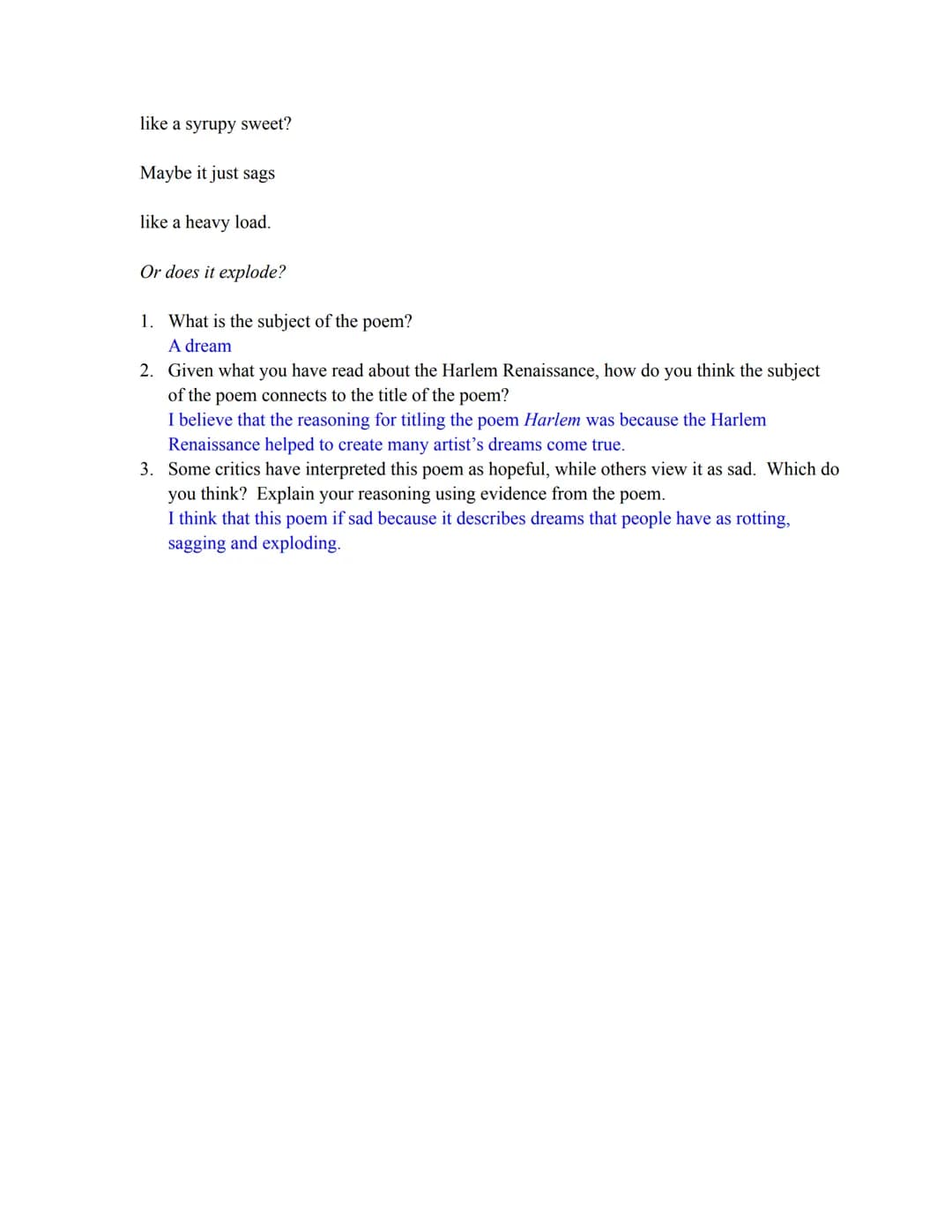 Harlem Renaissance Reading Guide
Background on the Harlem Renaissance
Read the article "Poetry and Fiction of the Harlem Renaissance." Be su