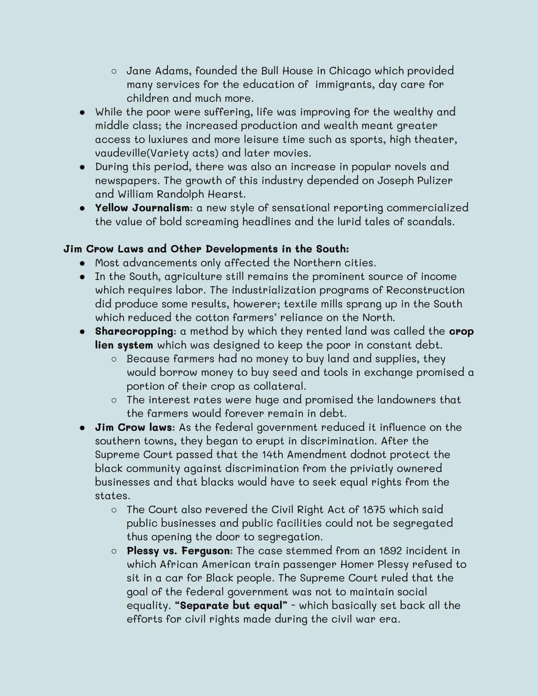 Unit 6
Timeline: A political, social and economic movement during the early 20th
century.
Begins with: The Gilded Age: Politics, Immigration