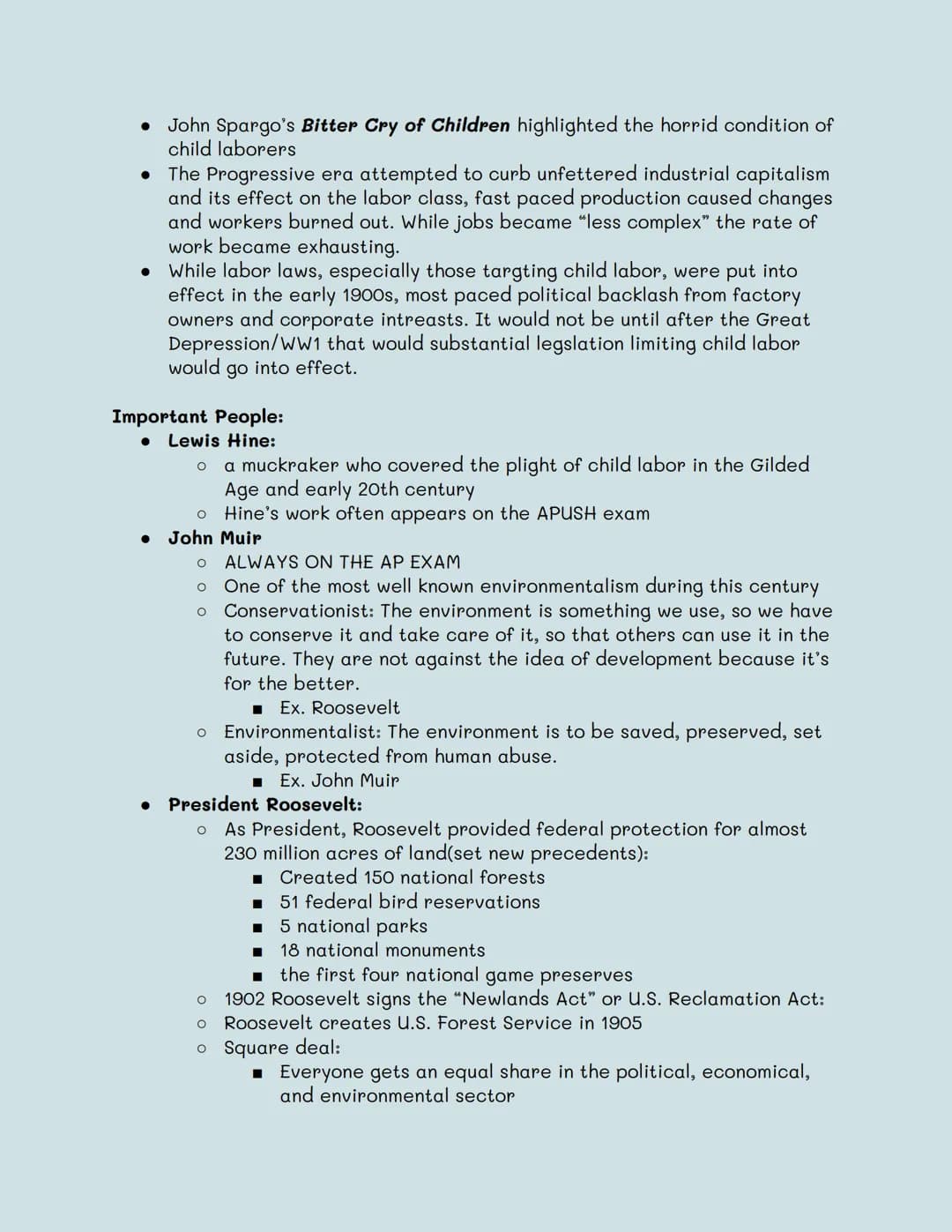 Unit 6
Timeline: A political, social and economic movement during the early 20th
century.
Begins with: The Gilded Age: Politics, Immigration