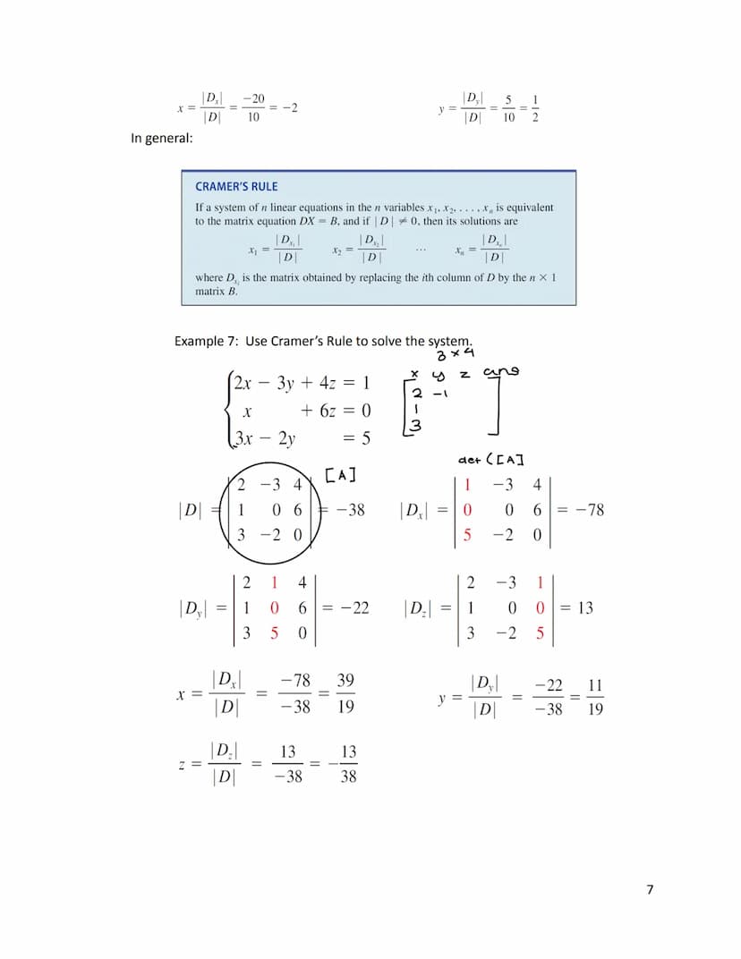 HA Lesson 6.4: Determinants and Cramer's Rule
1. Determinant of a 2 x 2 Matrix
DETERMINANT OF A 2 × 2 MATRIX
The determinant of the 2 X 2 ma